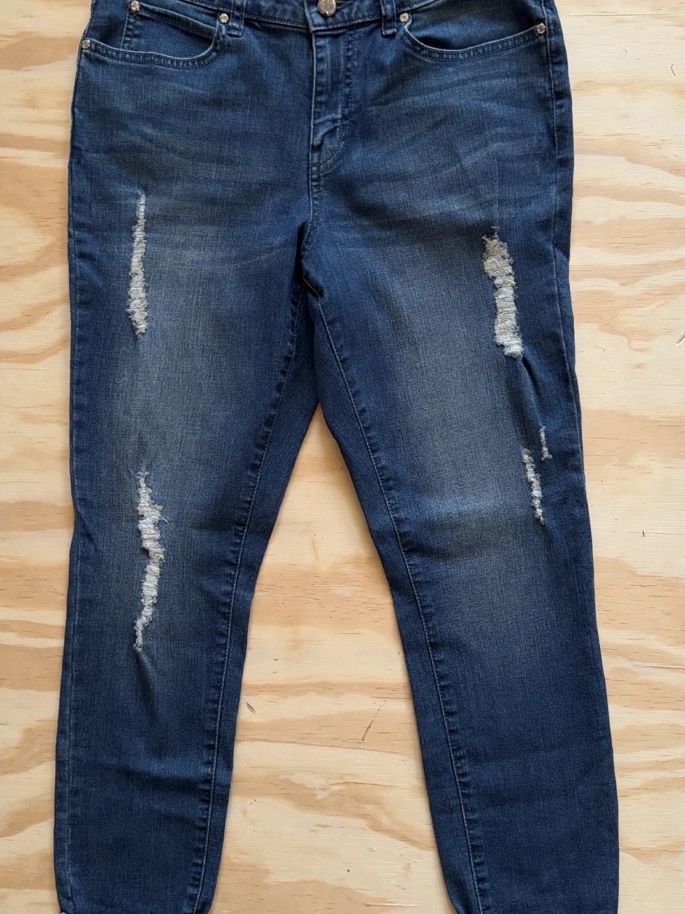 Jlo Dark Blue Distressed Women’s Jeans